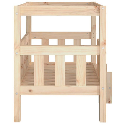 vidaXL Legowisko dla psa, 75,5x63,5x70 cm, lite drewno sosnowe