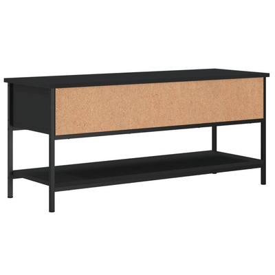 vidaXL Szafka pod TV, czarna, 100x35x45 cm, materiał drewnopochodny