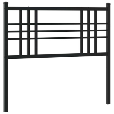 Metalowe wymienne wezgłowie, czarne, 100 cm
