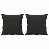3-osobowa sofa z poduszkami, czarna, 180 cm, tkanina