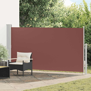 Wysuwana markiza boczna na taras, 160 x 300 cm, brązowa