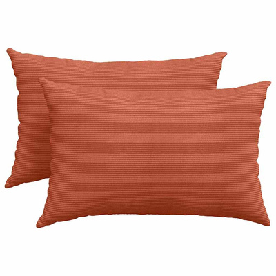Poduszki na sofę 2 pcs Czerwono-pomarańczowy 60 x 40 cm