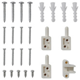 Moskitiera na drzwi na zawiasach, biała, 100 x 215 cm