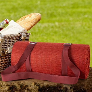 Koc Harmony bordowy 130x150