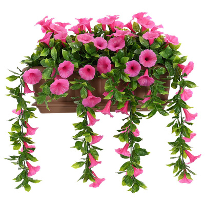 Sztuczne Kwiaty Purpurowy czerwony 55 x 20 x 55 cm PE i stal