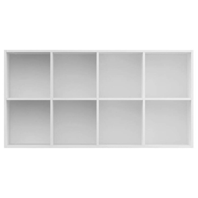 vidaXL Regał na książki, biały, 66x30x130 cm, materiał drewnopochodny