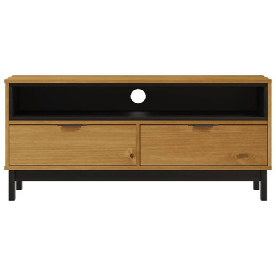 Szafka pod TV FLAM, 110x40x50 cm, lite drewno sosnowe vidaXL