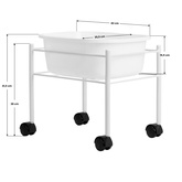 Brodzik do pedicure biały prosty 104917