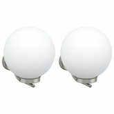 Zewnętrzna lampa ścienna 2 pcs Srebrny 29 x 25 x 33 cm