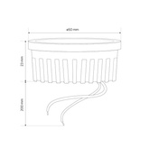 Wkład GARI LED INSERT 4,8W WW, 3000K barwa ciepła, 500lm, 220-240V EDO777639 EDO Solutions
