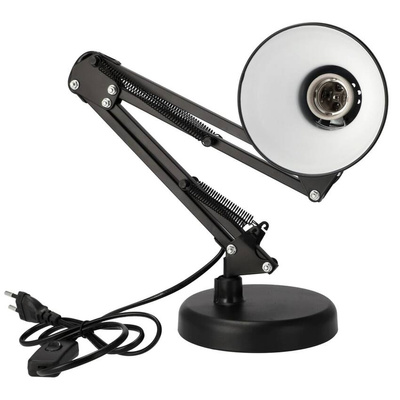Lampka biurkowa kreślarska PIXI Black E27 zestaw czarny, podstawa i klips EDO777535 EDO Solutions