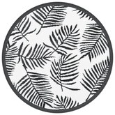 Dywan na zewnątrz, biało-czarny, ?160 cm, PP vidaXL
