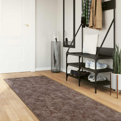 Chodnik dywanowy MARSA Szary 80 x 450 cm Poliester i PVC