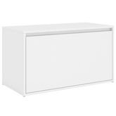 Ławka do przedpokoju, biała 80x40x45 cm materiał drewnopochodny