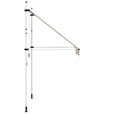 Markiza zwijana ręcznie, 200 cm, kremowa