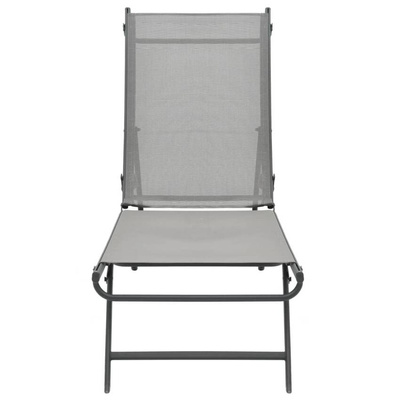 vidaXL Leżaki, 2 szt., textilene i stal