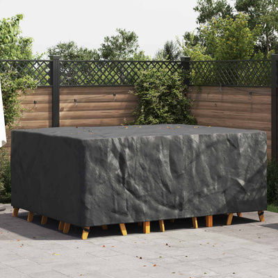 Pokrowiec na meble Gładki Czarny 220 x 190 x 85 cm 210D