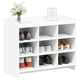 Szafka na buty Biały 85 x 39,5 x 70 cm Drewno inżynieryjne