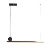 Lampa Wisząca Liniowa Czarno-złota 88cm 14W Abruzzo Cavalese