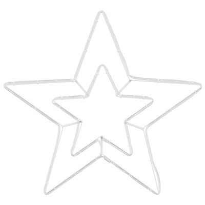 Gwiazda Bożonarodzeniowa Zimna Biała 51,5 x 50 x 0,65 cm Żelazo