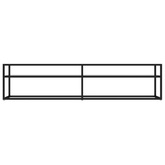vidaXL Szafka pod TV, przezroczysta, 180x40x40,5 cm, hartowane szkło