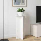 Stojak na rośliny 2 pcs Biały wysoki połysk 40 x 40 x 80 cm