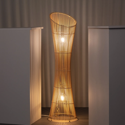 Lampa Podłogowa120cm Boho Abruzzo Camilla 2x E27