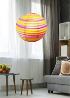 Abażur papierowy pomarańczowo-różowy kula 50cm Kokon Candellux 70-16631