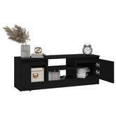 vidaXL Szafka pod TV, z drzwiczkami, czarna, 102x30x36 cm