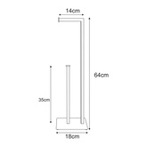 Beżowy stojak na papier toaletowy KS-53 PAPER STAND - KAJA HOME