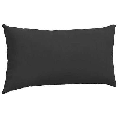 Poduszki na sofę 2 pcs Czarny 80 x 40 cm tkanina