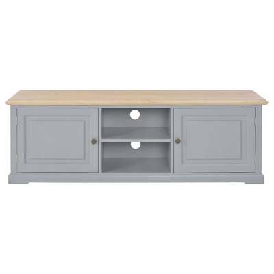 vidaXL Szafka pod TV, szara, 120 x 30 x 40 cm, drewniana