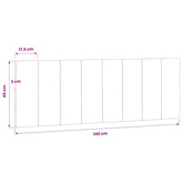 Poduszka na wezgłowie, Hanko, niebieska, 140 cm, aksamitna