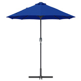 Parasolka ogrodowa 370 x 197 x 239 cm Poliester i aluminium