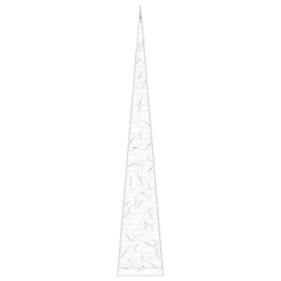Akrylowy stożek dekoracyjny, niebieski, LED, 90 cm
