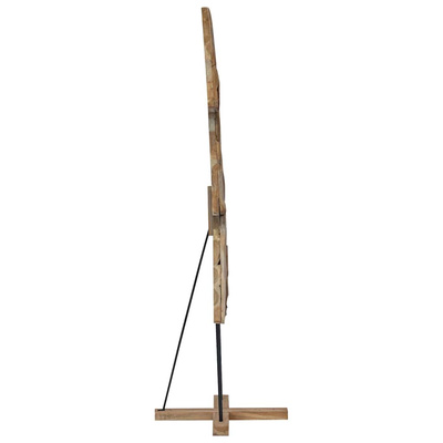 Choinka z podstawą Brązowy 181,5 cm Lite drewno tekowe