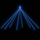 vidaXL Choinka z lampek, wewn./zewn., 576 niebieskich diod LED, 3,6 m