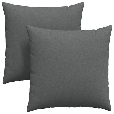 Poduszki na sofę 2 pcs Ciemnoszary 80 x 80 cm tkanina