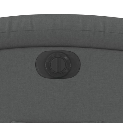 vidaXL Podnoszony fotel masujący, elektryczny, rozkładany, ciemnoszary model standard