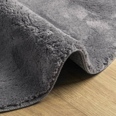 vidaXL Dywan HUARTE z krótkim włosiem, antracytowy, Ø 160 cm