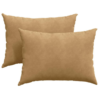 Poduszki na sofę 2 pcs Brązowy 70 x 50 cm Tkanina sztruksowa
