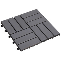 Płytka Tarasowa 30 pcs Szary 30 x 30 cm Drewno Akacjowe