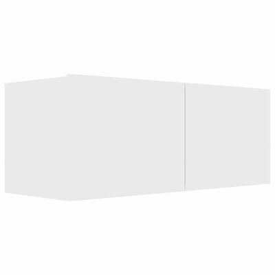 Szafka TV, biała, 80x30x30 cm, materiał drewnopochodny