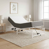 Elektro Regulowany Stelaż Łóżka Biały 75 x 190 cm Stal