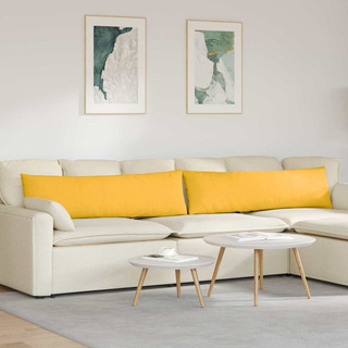 Poduszki na sofę 2 pcs Jasnożółty 145 x 40 cm