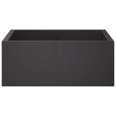 Mur oporowy 4 szt. 100 x 100 x 30 cm Stal Czarny