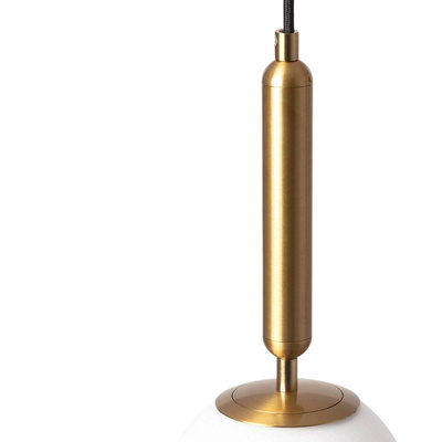 Lampa Wisząca szklana Kula ?15cm Złota Abruzzo Sigma