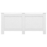 Osłona na kaloryfer, biała, 172x19x81,5 cm, MDF