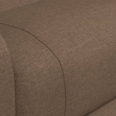 vidaXL Podnoszony fotel masujący, brązowy, obity tkaniną