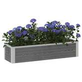 Podniesiona rabata ogrodowa Szary 100 x 30 x 22 cm